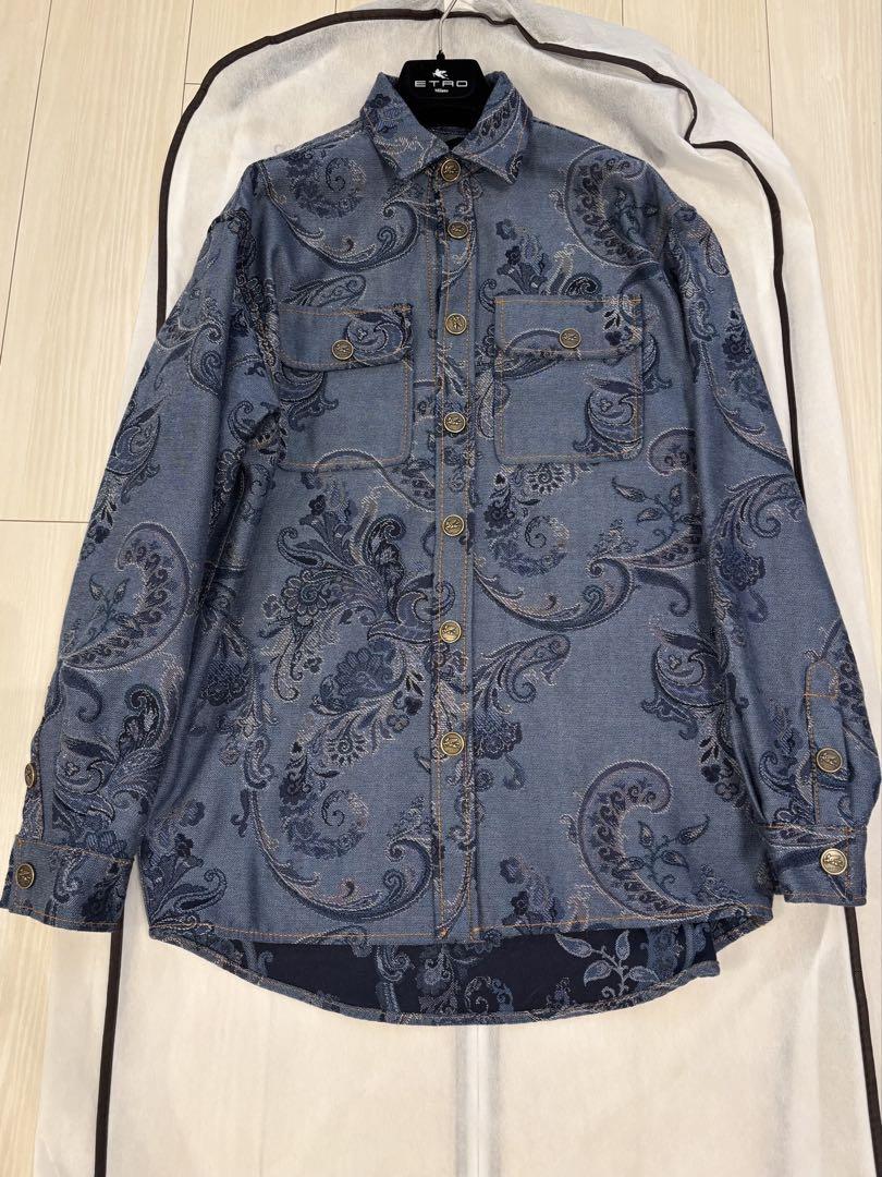 ETRO/エトロ デニムシャツジャケット ETRO デニムシャツジャケット | グレー | FARFETCH JP