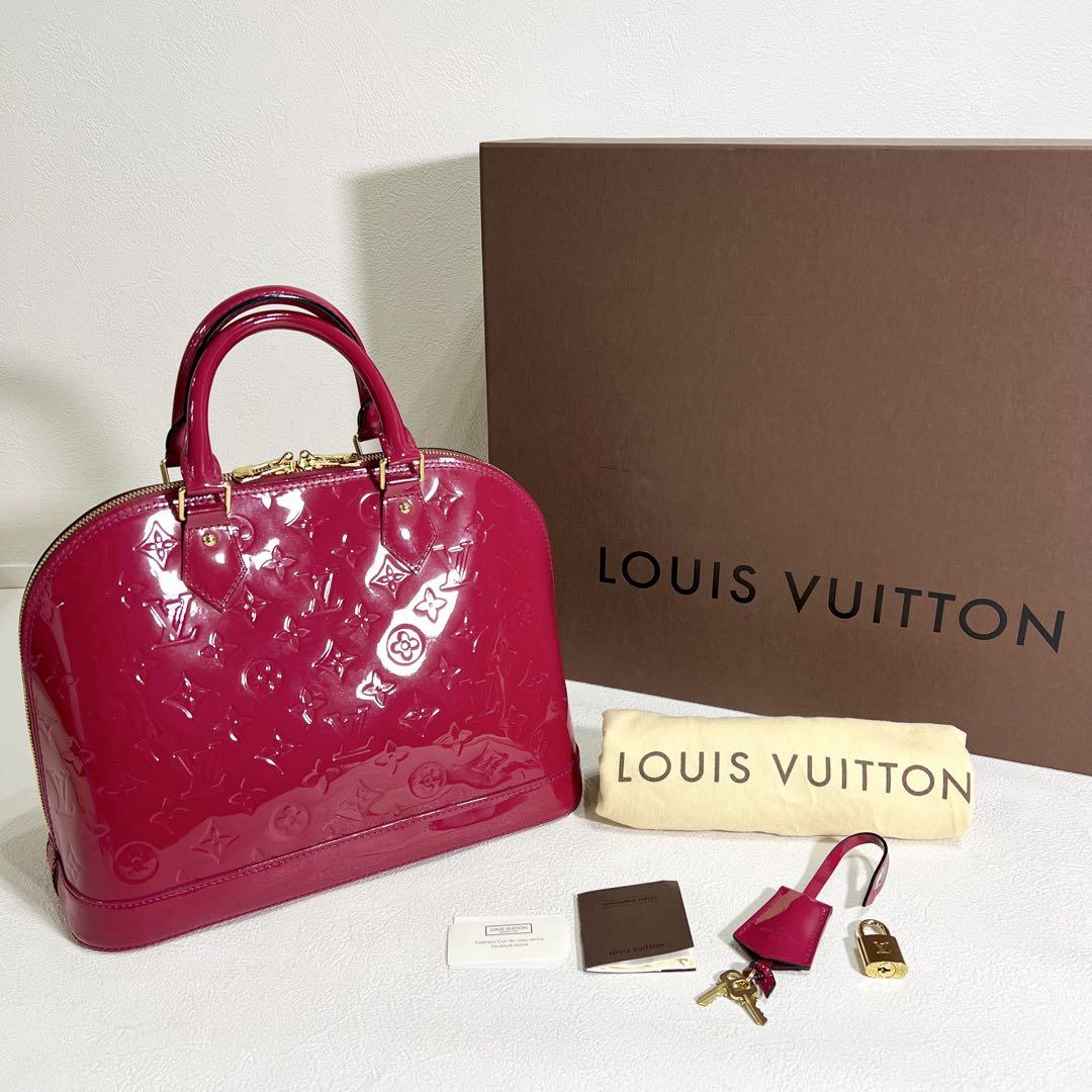 美品】Louis Vuitton アルマPM ヴェルニ ローズアンディアン