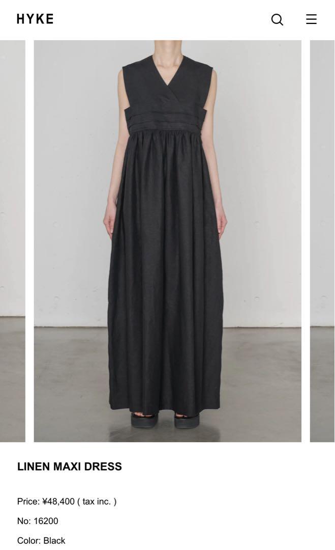 HYKE ハイク 25SS LINEN MAXI DRESS リネンマキシドレス（HYKE