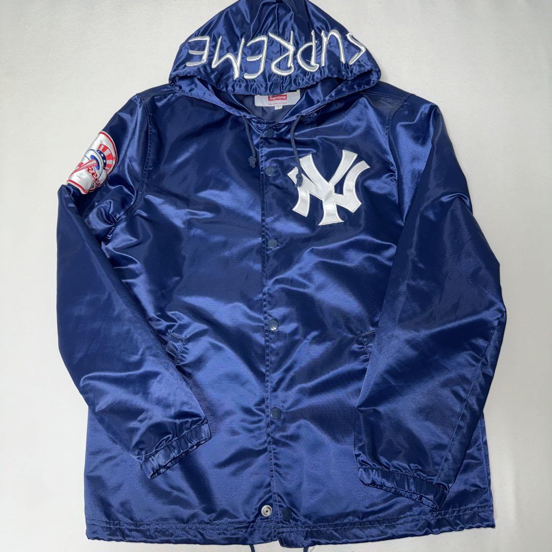 u*u様 Supreme ヤンキース　マジェスティック　サテン　コーチジャケット u*u様 Supreme ヤンキース マジェスティック サテン コーチ