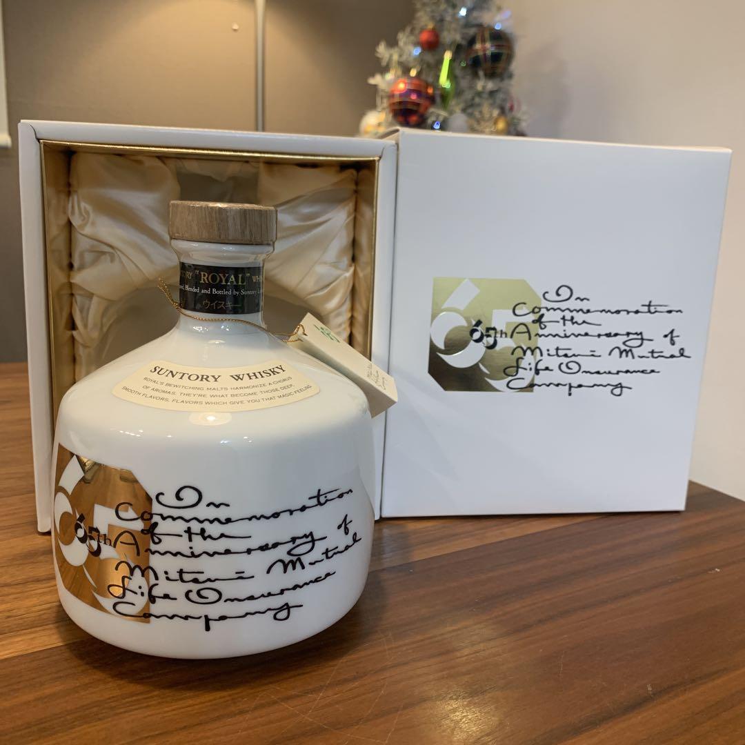 美品 サントリーウイスキ ローヤル 三井生命 65周年記念 陶器