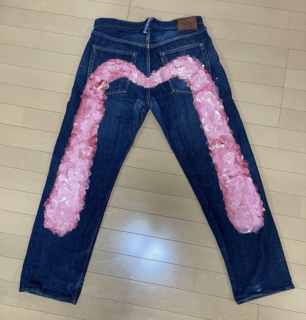 ガ*ー様 EVISU No.2 2005 W34×35 ピンクカスタム大黒　ビッ ガ*ー様 EVISU No.2 2005 W34×35 ピンクカスタム大黒 ビッ