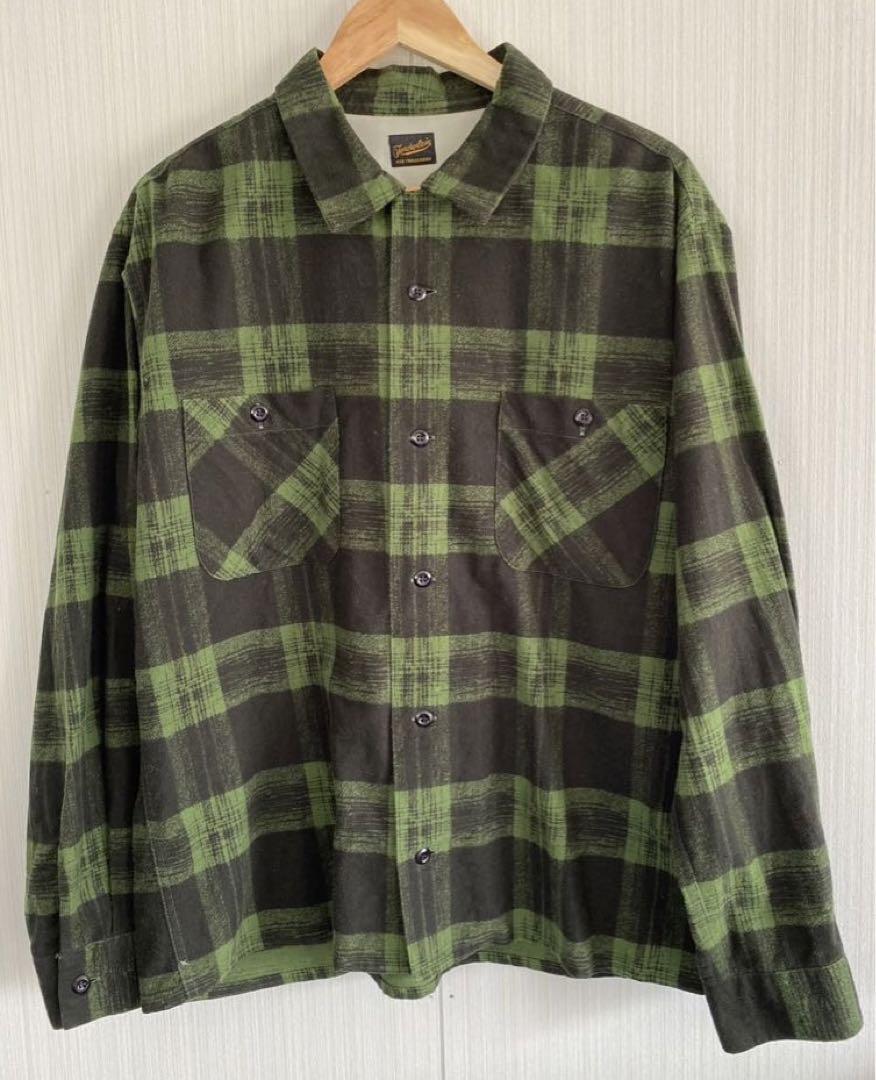 テンダーロイン　ヘビーフランネルシャツ　カーキ sabi様 専用 TENDERLOIN T-PRINT FLANNEL（TENDERLOIN 'T-HEAVY