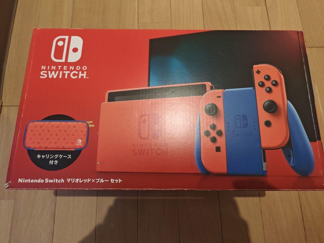 ニンテンドースイッチ マリオレッド 液晶バッテリー強化型（中古