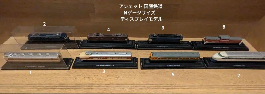 アシェット 国産鉄道コレクション Nゲージサイズ ディスプレイ