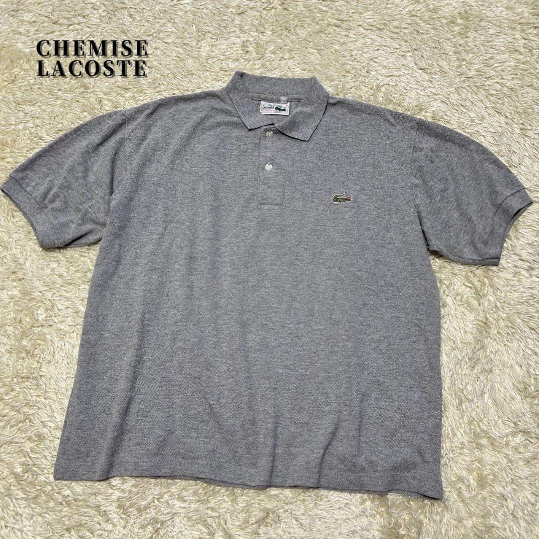 美品✨ラコステCHEMISE LACOSTE グレー ポロシャツ L フランス製 PR様専用 フランス製LACOSTE ラコステ ポロシャツ 10 グレー