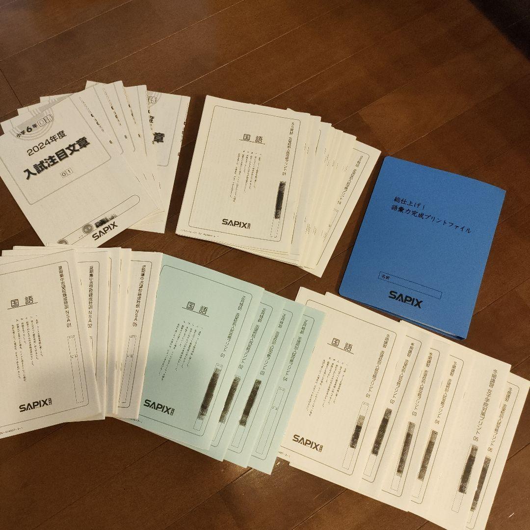 SAPIX 小学6年 国語 SS特訓＆夏期＆冬期＆正月特訓セット 2023