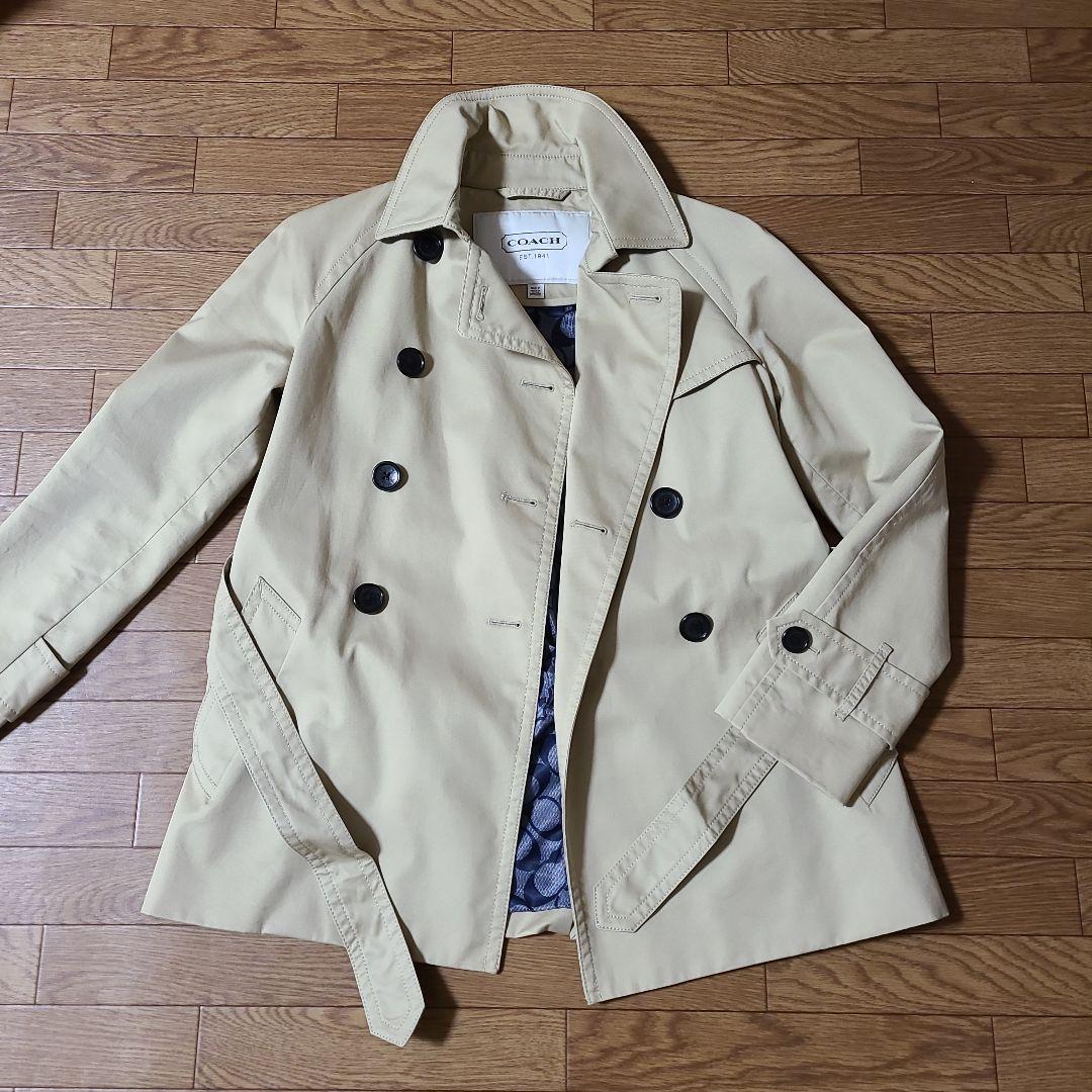 coach  コーチ　バスキア　トレンチコート COACH トレンチコート コート トレンチ レディース : ZOZOTOWN
