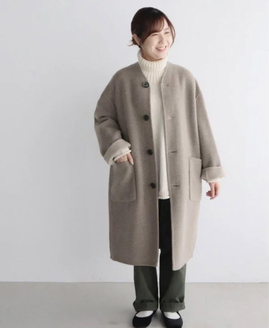 bshop ルグラジック ウールリバー リバーシブルコート（LE