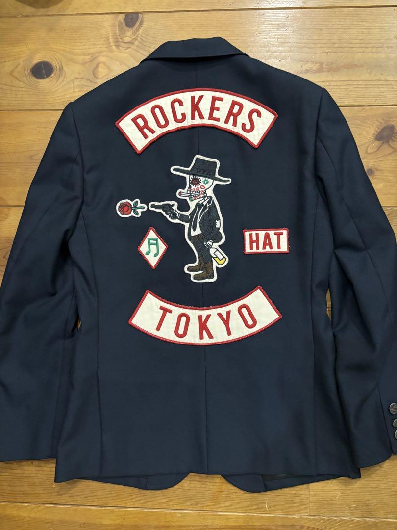 ワコマリア ROCKERS HAT TOKYO テーラードジャケット ネイビー ワコマリア ROCKERS HAT TOKYO テーラードジャケット ネイビー
