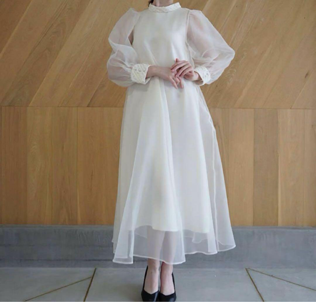 Acka. エーシーケーエー sheer puff dress ワンピースドレス sheer puff dress – Acka online store