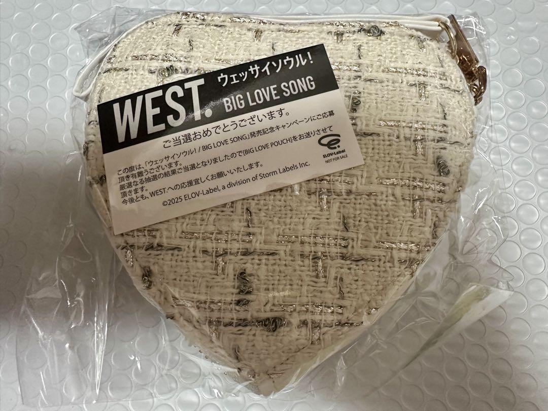 WEST BIG LOVE SONG ハート型ポーチ（onespo（ワンスポ）の