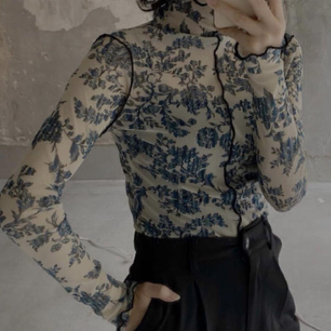 litmus lutens sheer skin tops シアートップス（セール】 ラメ