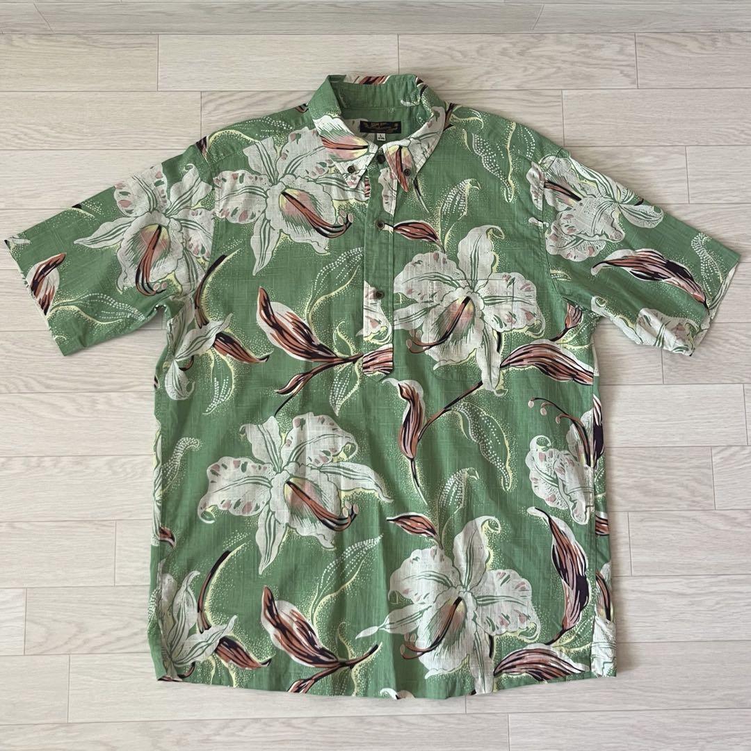 サンサーフ SUN SURF カトレアオーキッド プルオーバー 半袖シャツ L サンサーフ SUN SURF カトレアオーキッド プルオーバー 半袖