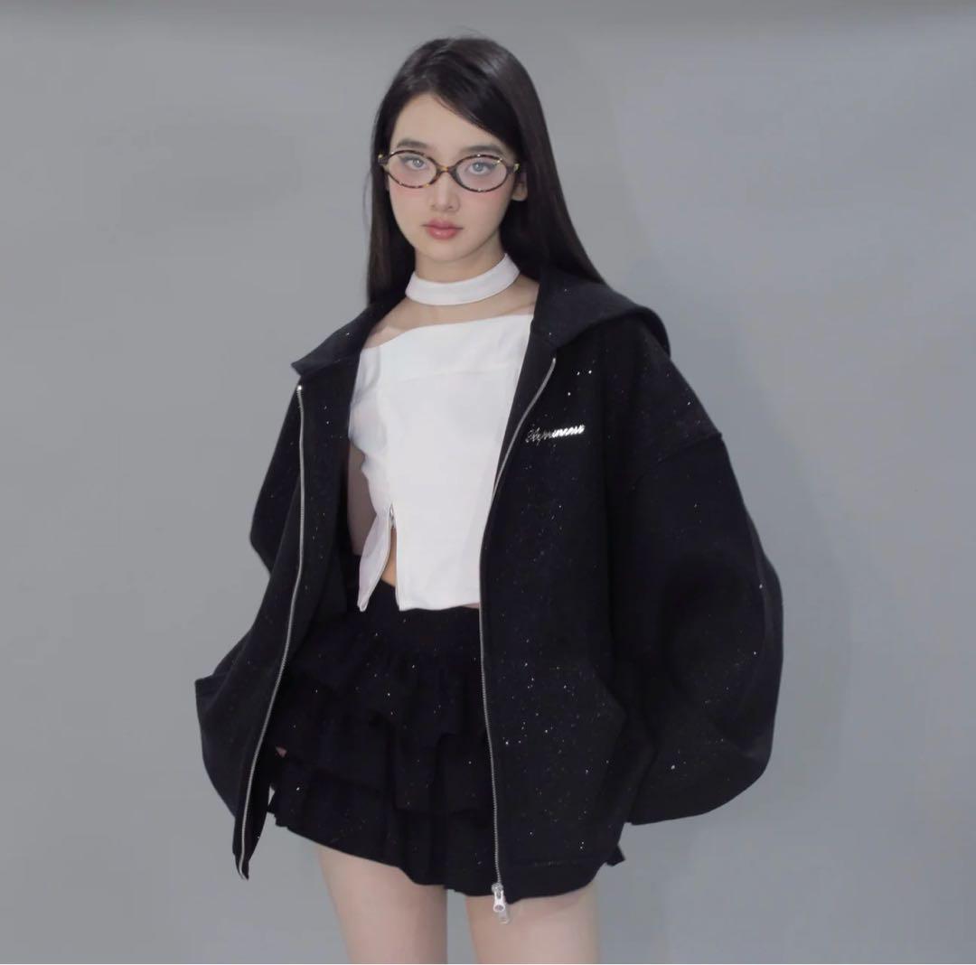 ANDWANG kirakira zip up 002（andwang Kirakira zip up