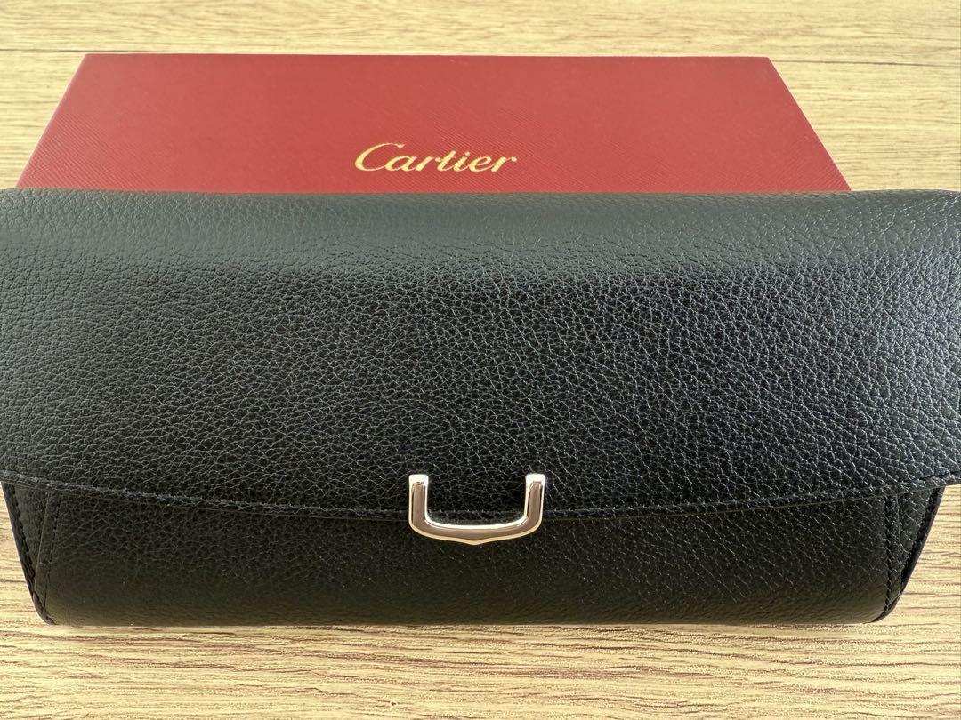 Cartier 黒 レザー 二つ折り財布 Cartier レディース二つ折り財布｜財布｜ファッション おすすめ