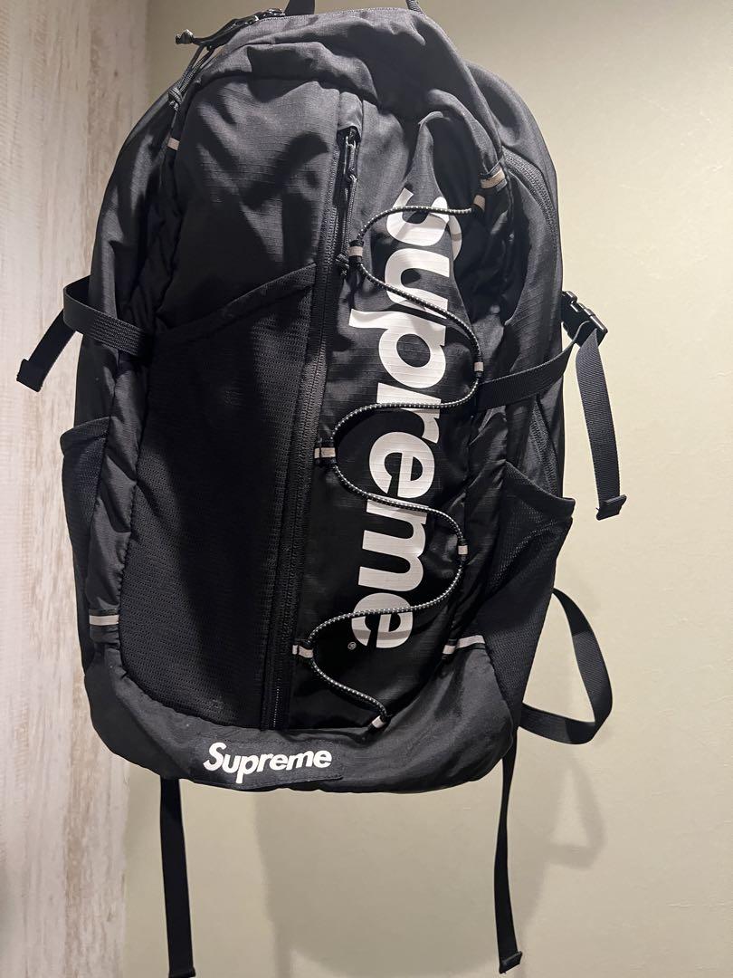 Supreme 17SS Back Pack リュック ブラック シュプリーム Supreme シュプリーム 17SS Cordura Ripstop Nylon Backpack Bag