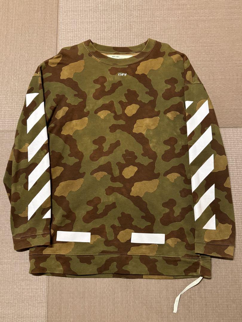 OFF-WHITE オフホワイト 迷彩トレーナー（OFF-WHITE(オフ