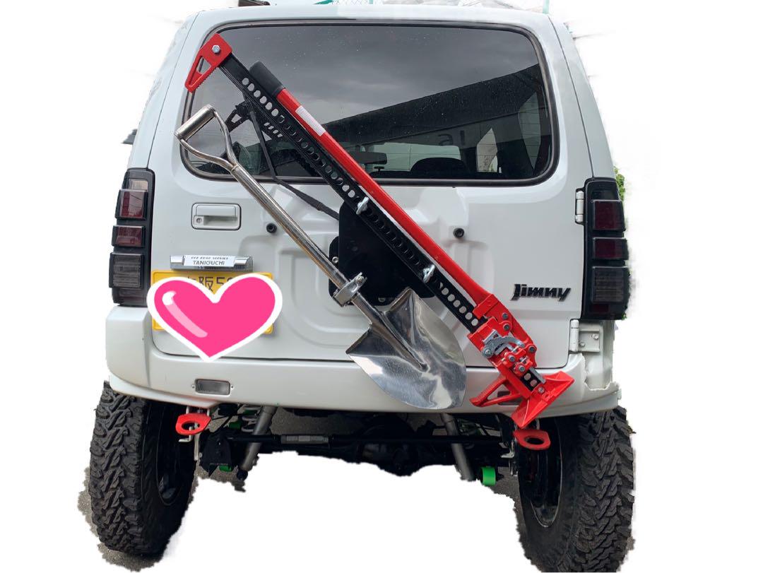 ☆ジムニー☆jimny☆JA11☆ハイリフトジャッキホルダー☆スコップホルダー☆ ☆ジムニー☆jimny☆JA11☆ハイリフトジャッキホルダー