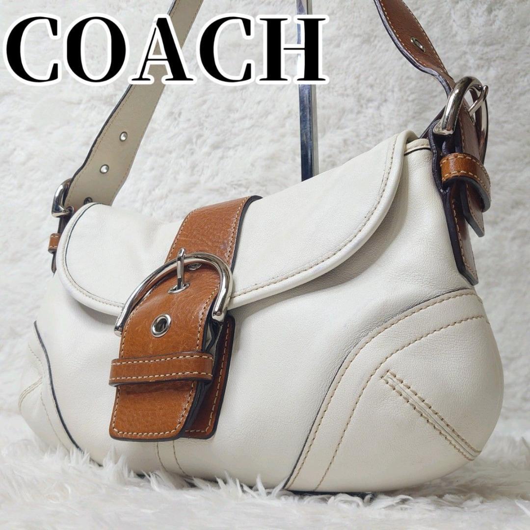 【良品】COACH コーチ ソーホー ワンショルダー アクセサリーポーチ レザー コーチ ワンショルダーバッグ ソーホー アクセサリーポーチ 黒