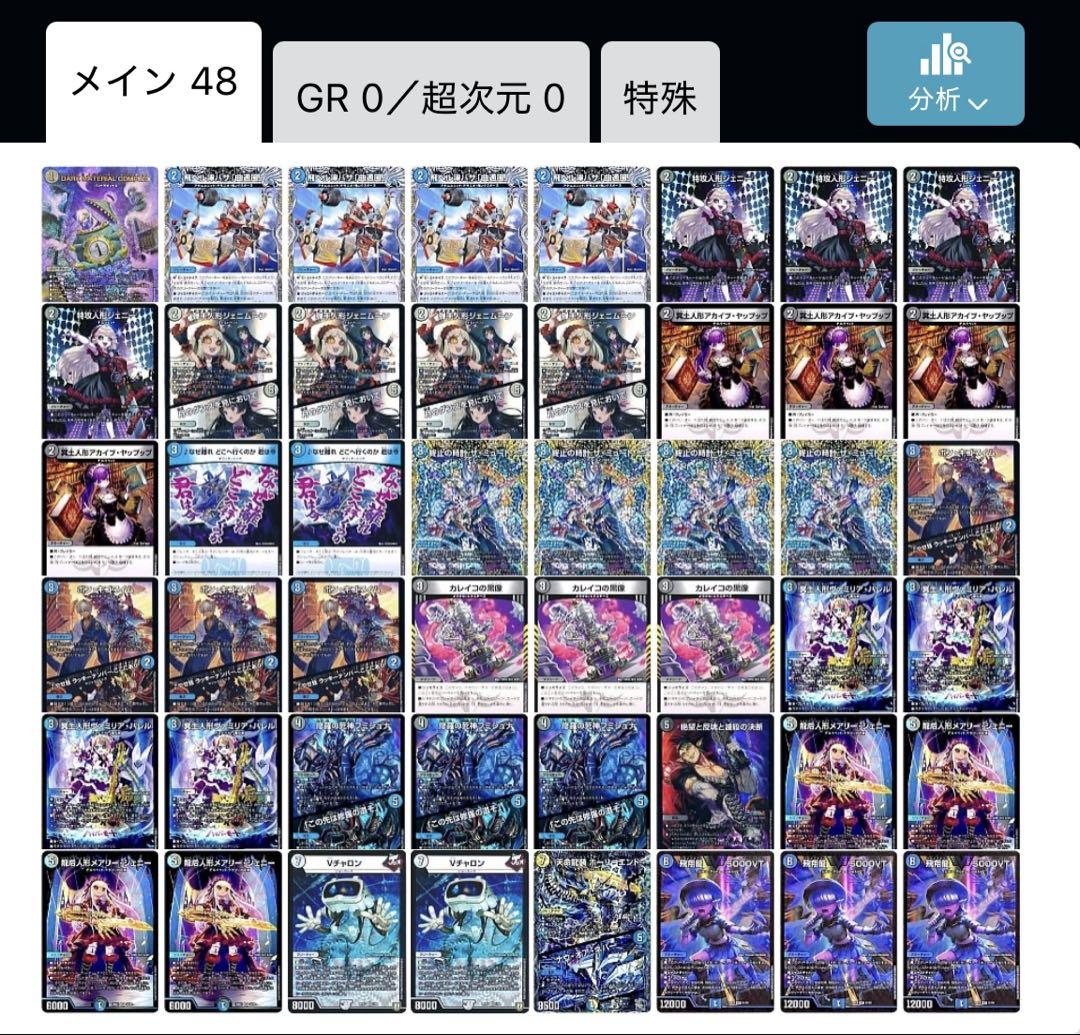 青黒デスパペット パーツ 画像3枚目追加パーツ。デュエルマスターズ 青黒デスパペットデッキ