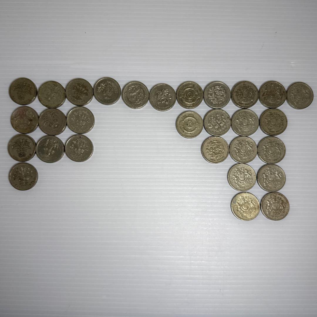 レア！イギリス 赤いライオン ドラゴン 等 硬貨 9種29点セット レア！イギリス 赤いライオン ドラゴン 等 硬貨 9種29点セット