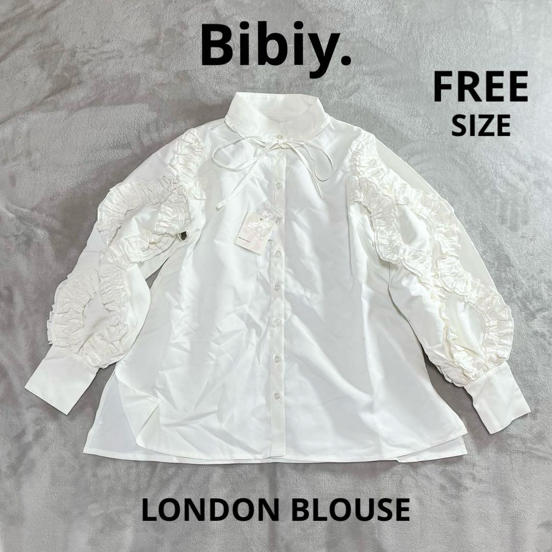 美品 Bibiy. LONDON BLOUSE タグ付き（Bibiy ANNE RIBBON BLOUSE