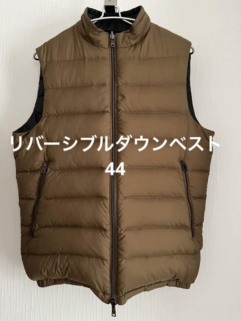 ヘルノ リバーシブル ダウンベスト 42 定価約9万円］herno グースダウン サイズ44 リバーシブル （楽天
