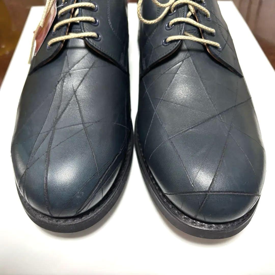スコッチグレイン 革靴(青) 25.5EEE（SCOTCH GRAIN (スコッチ