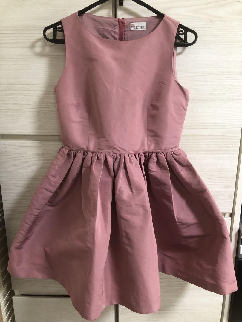 レッドヴァレンティノ　ワンピース レッドヴァレンティノ 15SS ボーダーコンビネーションジャージー