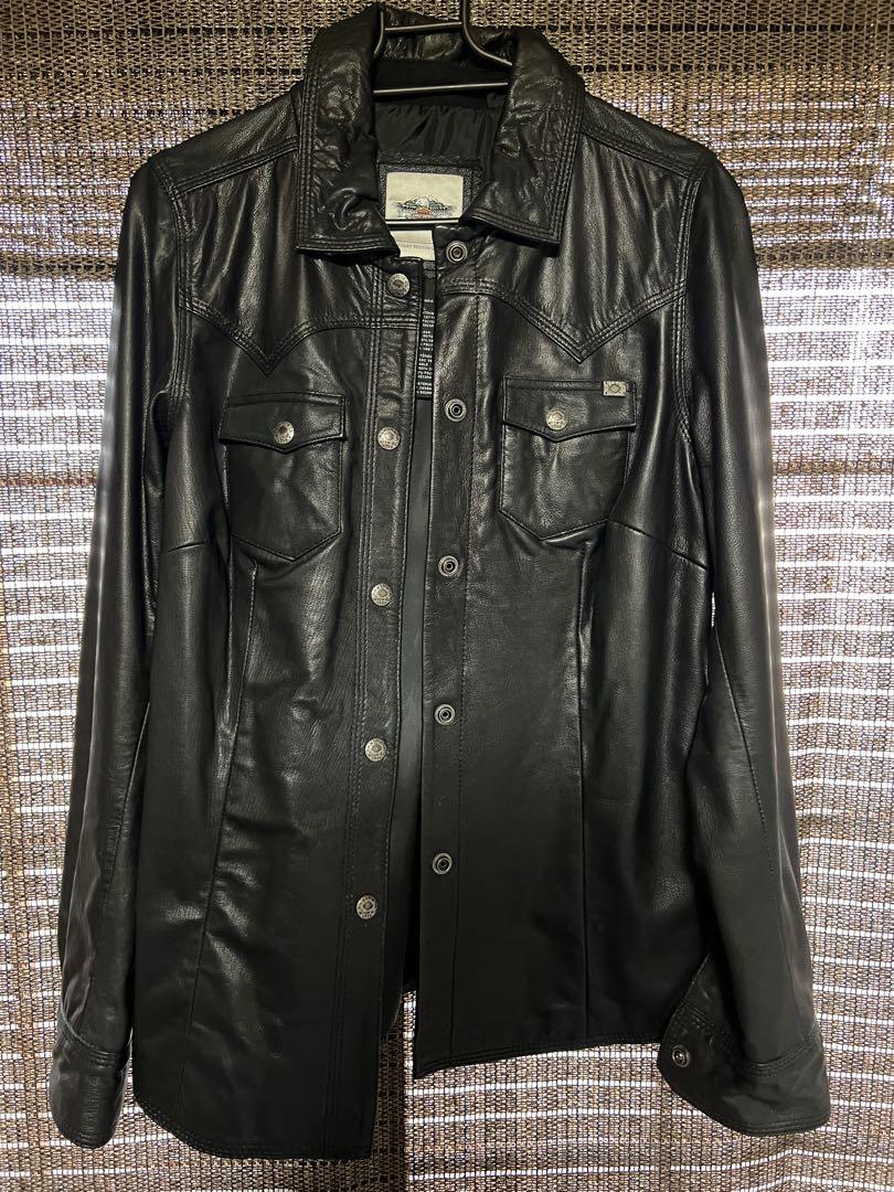 ヴィンテージ　HARLEY-DAVIDSON ダブルライダース　36　60's レディース 古着 60s Harley Davidson 本革 レザー ダブル