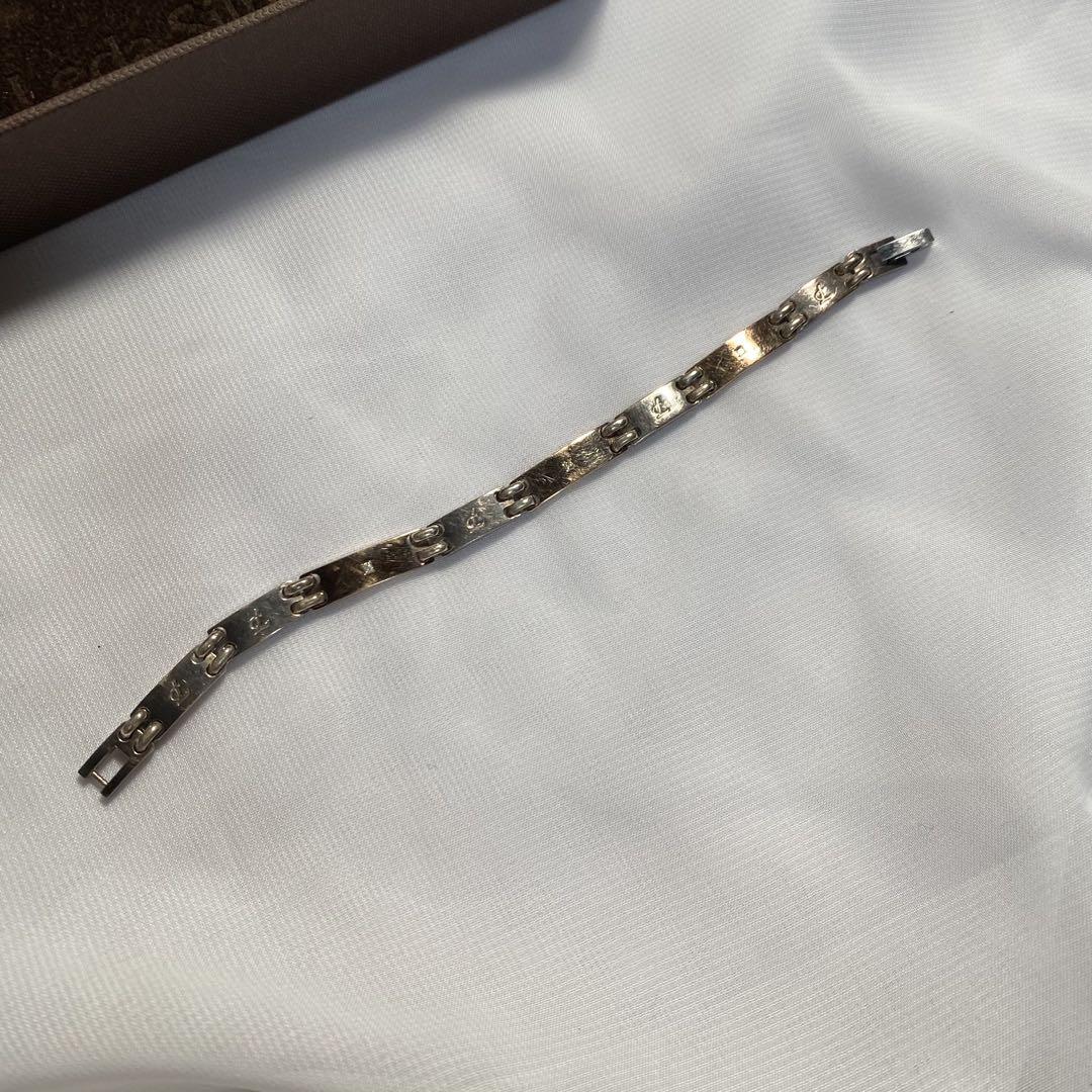 アクセサリーleda silma 健康ブレスレット　Ge/K10/Ag 0.04 美品】⭐️Leda SILMA レダシルマ Ge/Ag ブレスレット - メルカリ