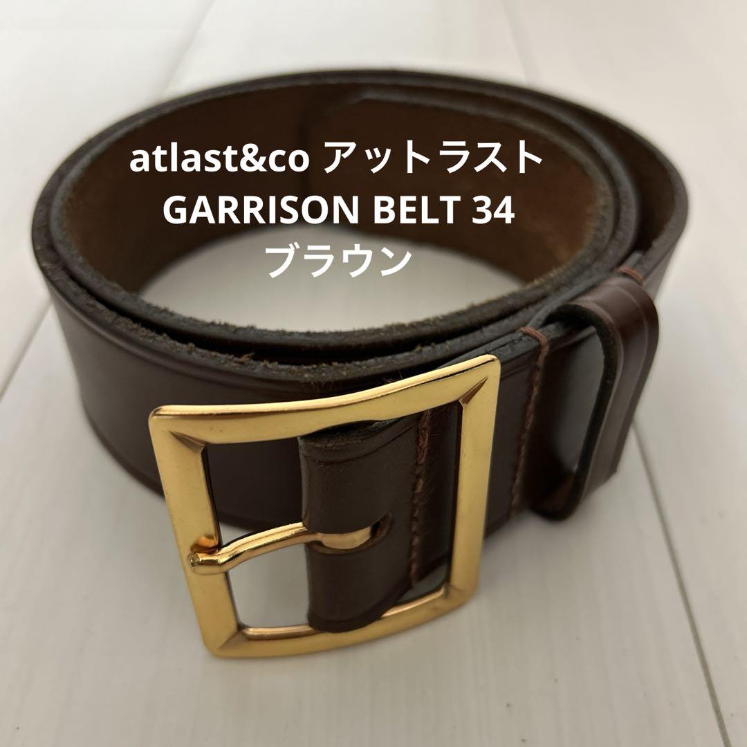 atlast&co アットラスト　GARRISON BELT 34 ブラック At Last & Co. Garrison Belt – BROGUE