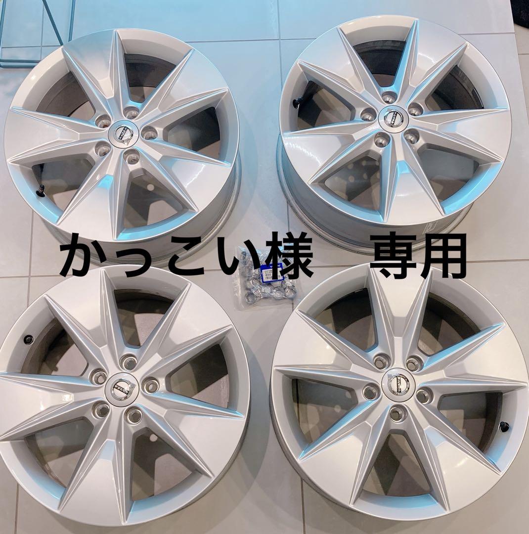 ボルボ　xc60 純正　18インチ 美品】ボルボ XC60 純正 18in 7.5J +55 PCD108 コンチネンタル