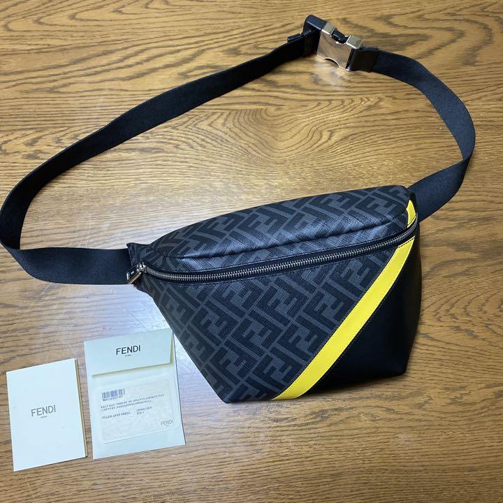 FENDI フェンディ ペカンストライプ ボディバッグ 8744 FENDI】フェンディ ペカンストライプ ウエストバッグ ボディ