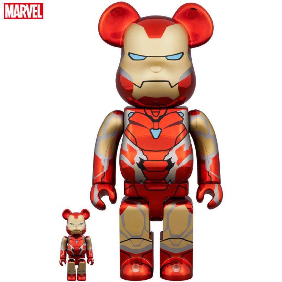 MEDICOM TOY - BE@RBRICK 400% アイアンマン / BE@RBRICK 100% MEDICOM TOY - BE@RBRICK IRON MAN MARK II 100％ & 400％