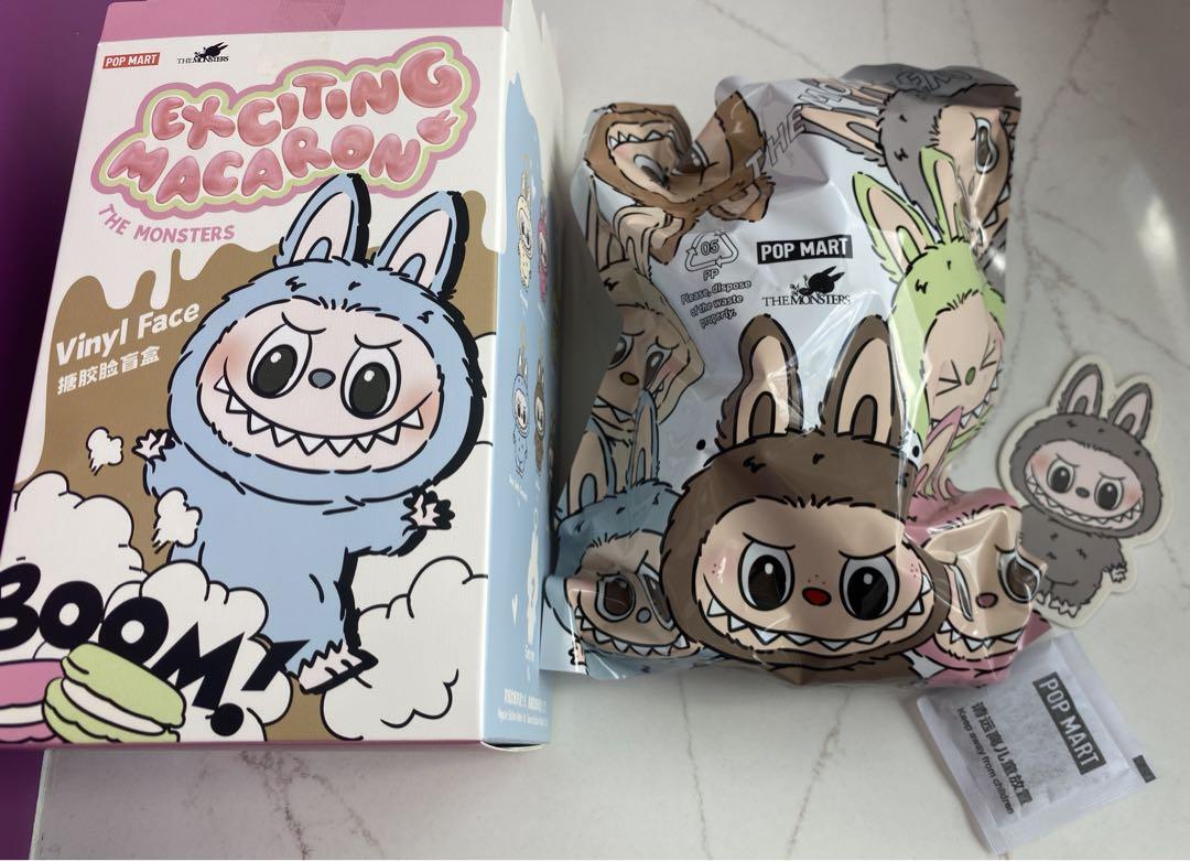 新品】POP MART Macaron Sesame Beanラブブ（POPMART LABUBU