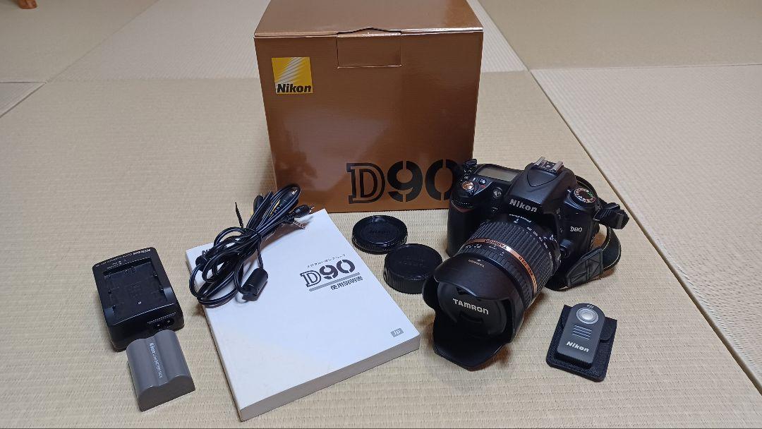 スマホ転送可 Nikon D90 一眼レフデジタルカメラ 電池 充電器レンズ2本 スマホ転送可 Nikon D90 一眼レフデジタルカメラ 電池 充電器