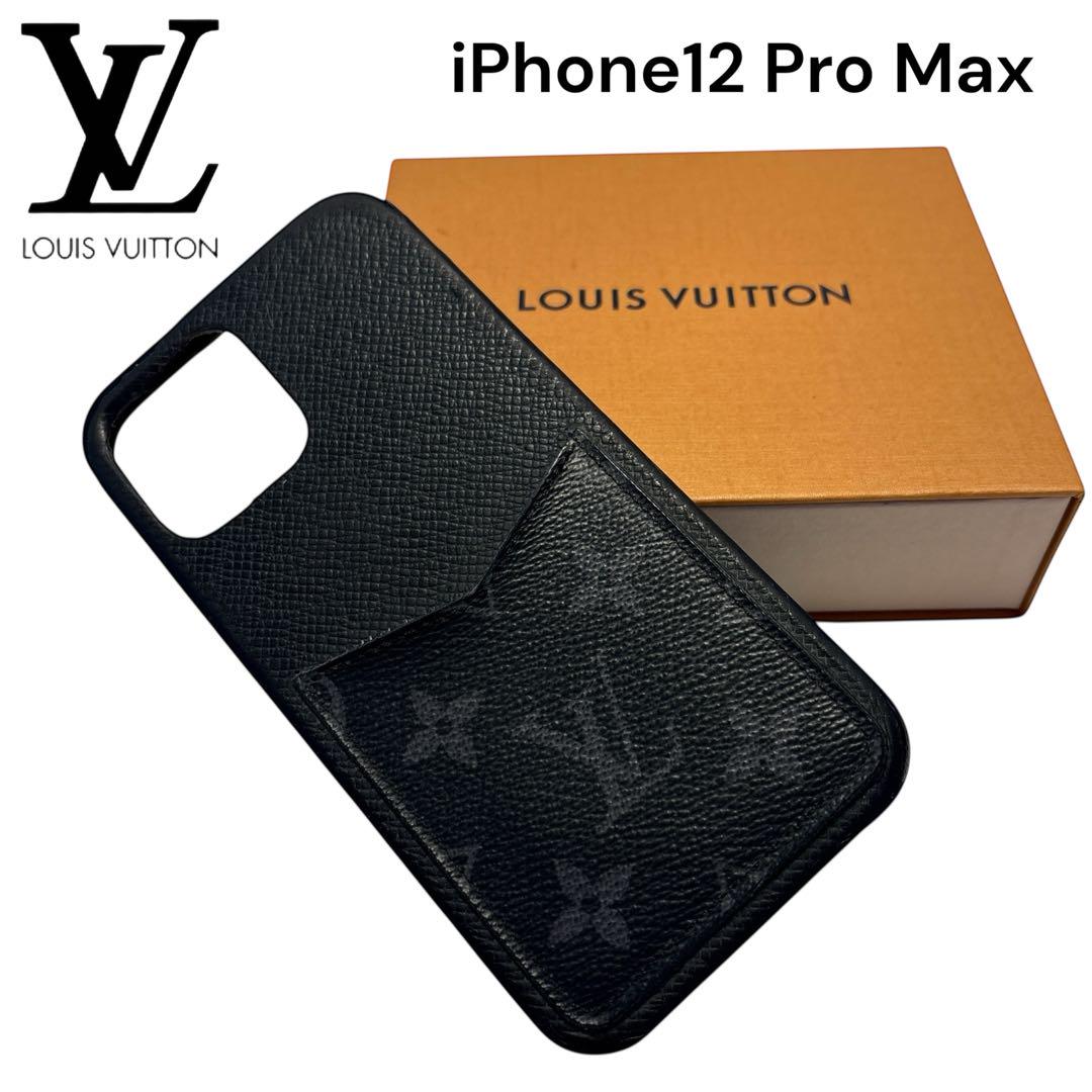 正規品］ヴィトン iPhone12ProMax スマホケース モノグラム 黒