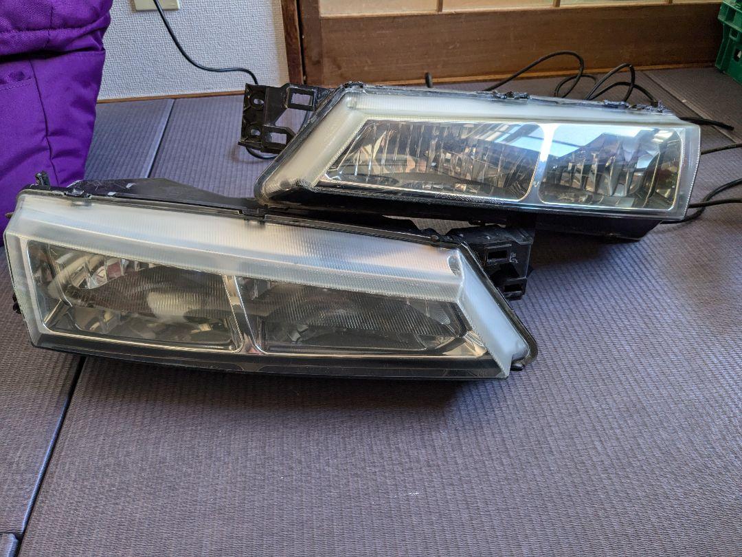 S14 シルビア 後期 ヘッドライト クリアレンズ 磨き済み HID
