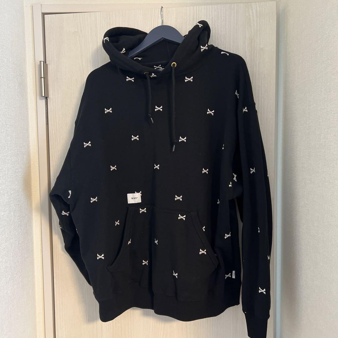 WTAPS ブラック ACADEMY HOODY COTTON クリーニング済 ACADEMY / SWEATER / COTTON/アカデミーセーターコットン(BLACK