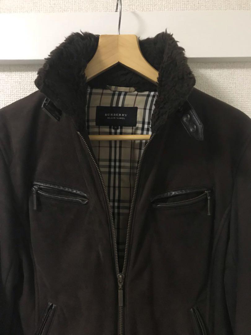 ムートンジャケット M バーバリーブラックレーベル BURBERRY