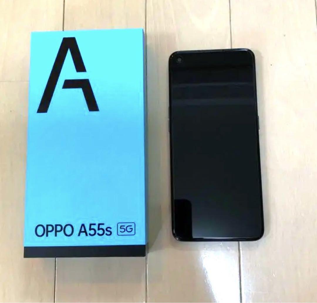 OPPO A55s 5G 本体 4GB/64GB ブラック（2024福袋】 OPPO A55s