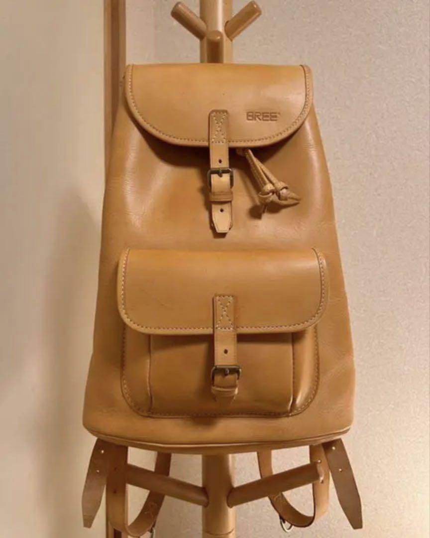 【中古良品】BREE ディバッグ A4入ります 生産終了 レア ヌメ革 中古良品】BREE ディバッグ A4入ります 生産終了 レア ヌメ革