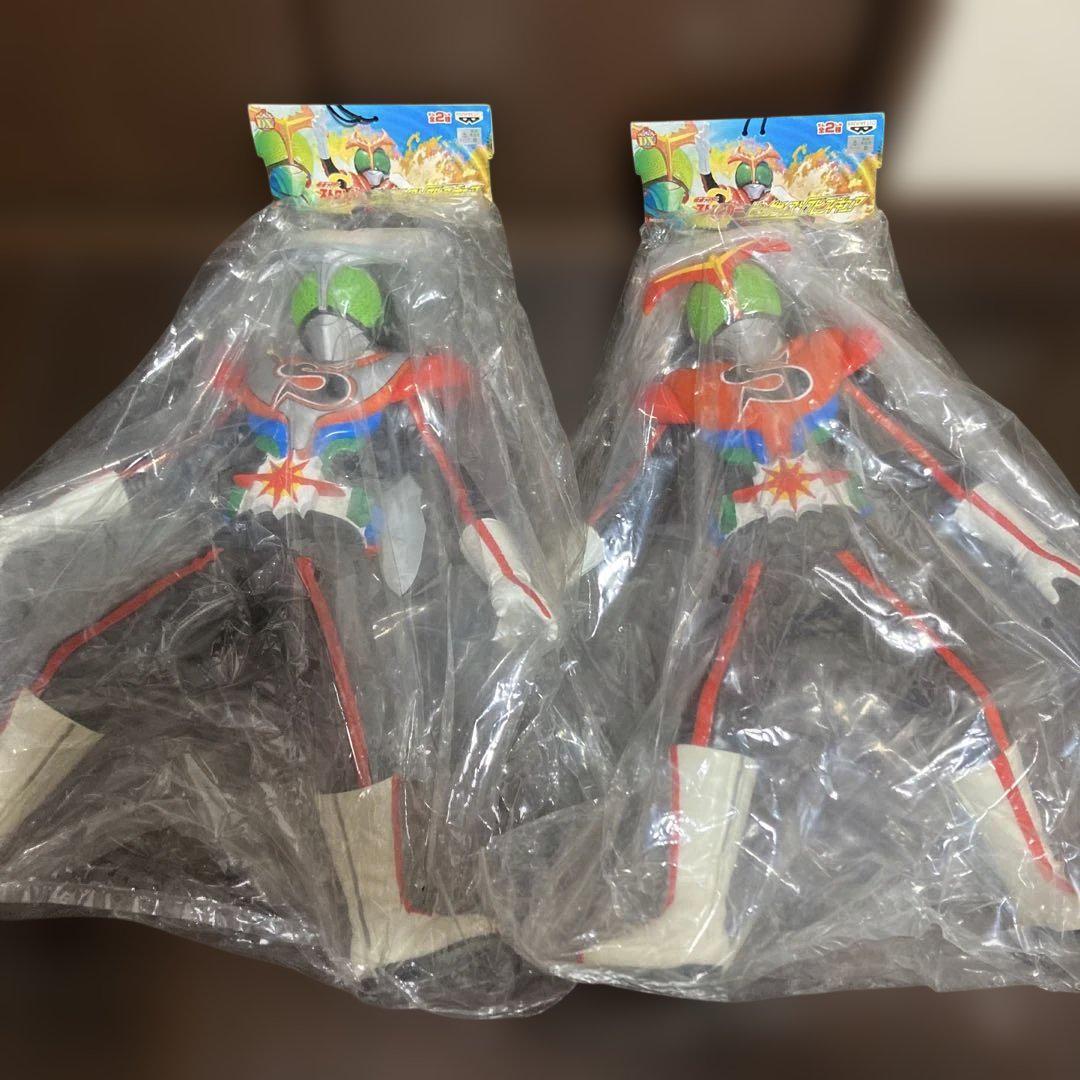 画面ライダーストロンガービックサイズソフビフィギア2体 （楽天
