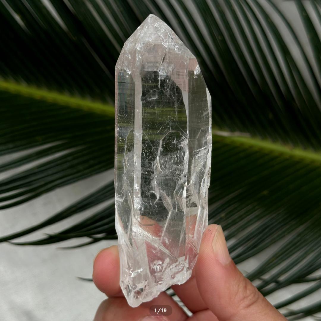 【ヒマラヤ 水晶】ラフカット ポイント マニカラン産 1-1 原石 ヒマラヤ 水晶】ラフカット ポイント マニカラン産 1-1