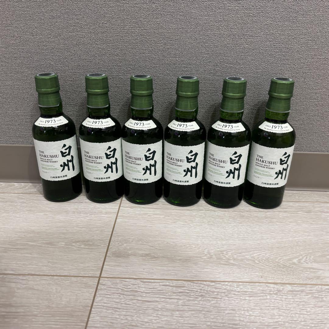 白州 ミニボトル 180ml 6本セット（山崎 白州 ミニボトル 180ml