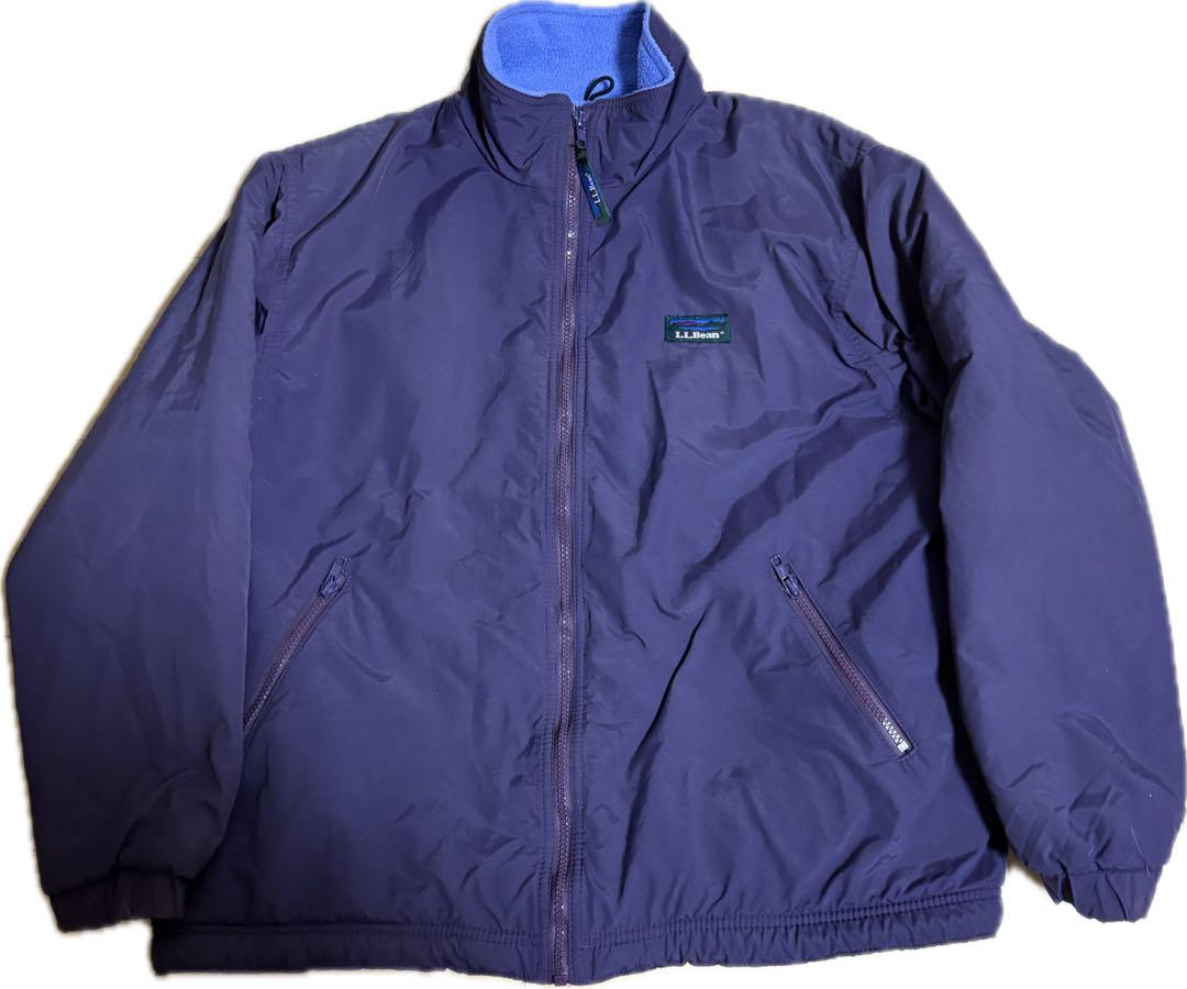 llbean ウォームアップジャケット パープル80s 90s Lサイズ 山