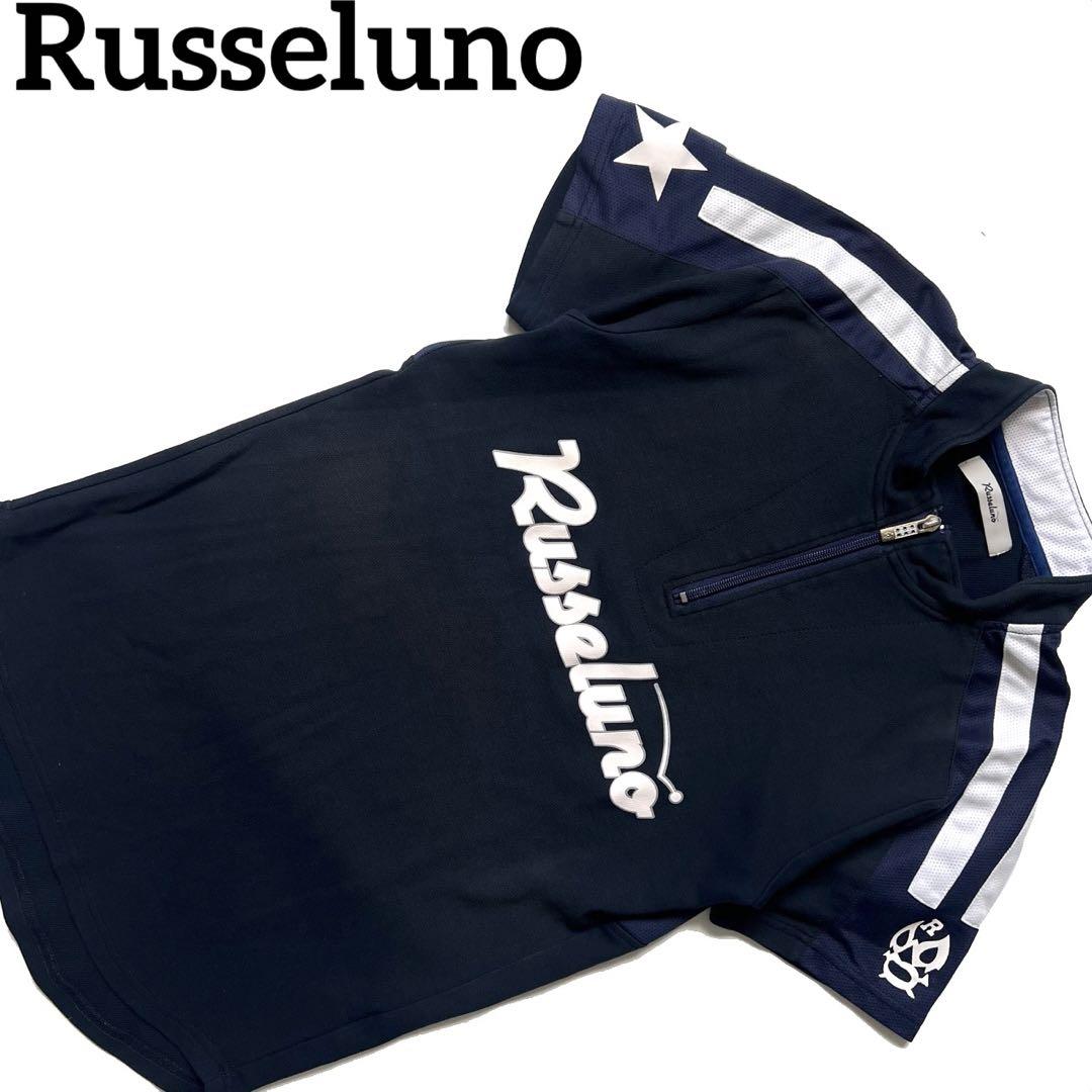 Russeluno ラッセルノ ハーフジップ 半袖シャツ ルチャ ゴルフ