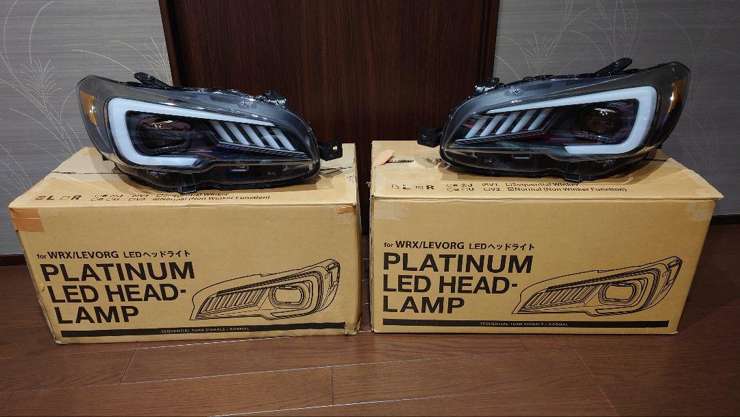 レヴォーグ、WRX、LIBERAL JAWS REDLINE LEDヘッドライト